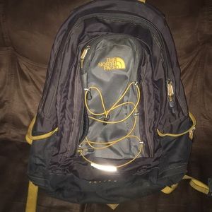 NorthFace Book bag Silver&Yellow